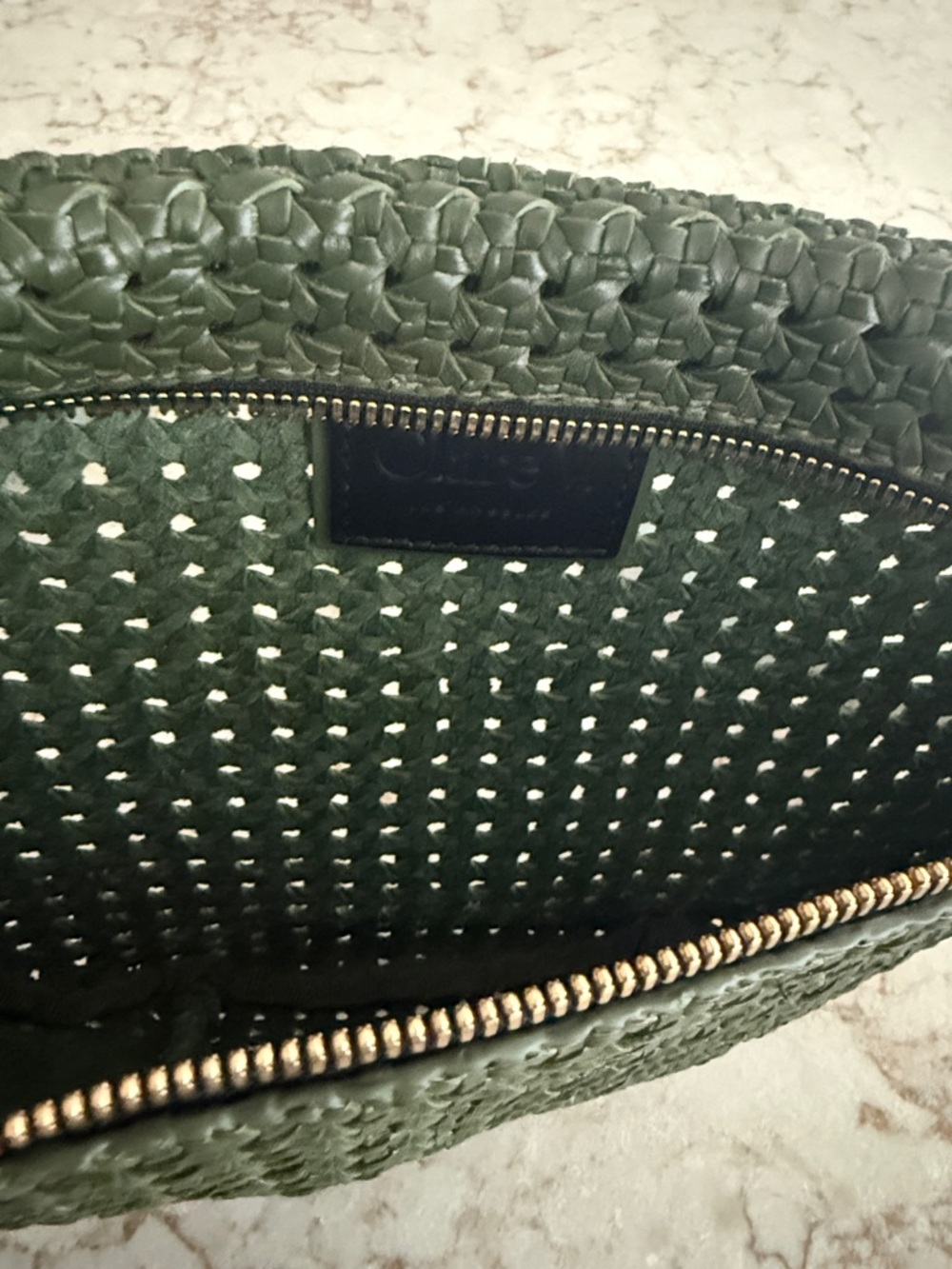 Clare V. Grande Fanny Crossbody Bag in Army Green - Picture 4 of 4